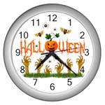 Halloween Wall Clocks (Silver)  Front