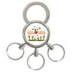 Halloween 3-Ring Key Chains Front