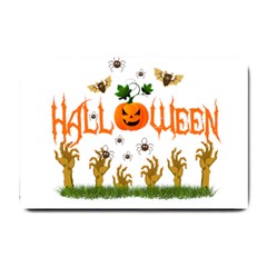 Halloween Small Doormat  by Valentinaart