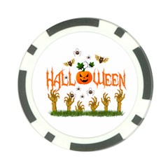 Halloween Poker Chip Card Guard by Valentinaart