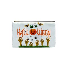 Halloween Cosmetic Bag (small)  by Valentinaart