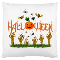 Halloween Large Cushion Case (two Sides) by Valentinaart