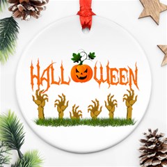 Halloween Ornament (round) by Valentinaart