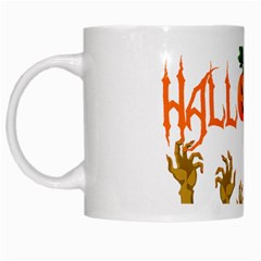 Halloween White Mugs by Valentinaart