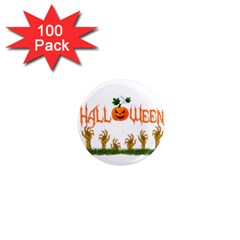 Halloween 1  Mini Magnets (100 Pack)  by Valentinaart