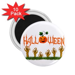 Halloween 2 25  Magnets (10 Pack)  by Valentinaart