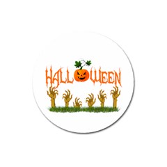 Halloween Magnet 3  (round) by Valentinaart