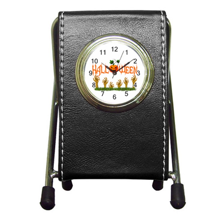 Halloween Pen Holder Desk Clocks