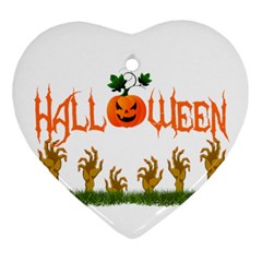 Halloween Heart Ornament (two Sides)