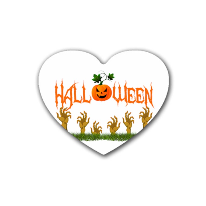 Halloween Heart Coaster (4 pack) 