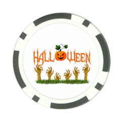 Halloween Poker Chip Card Guard by Valentinaart