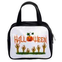 Halloween Classic Handbags (2 Sides) by Valentinaart