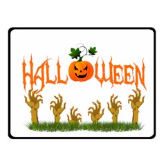 Halloween Fleece Blanket (small) by Valentinaart