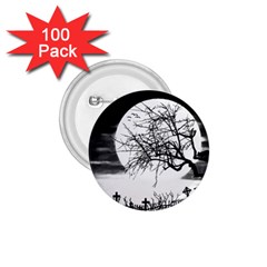 Halloween Landscape 1 75  Buttons (100 Pack)  by Valentinaart