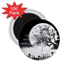 Halloween Landscape 2 25  Magnets (100 Pack)  by Valentinaart