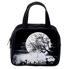 Halloween Landscape Classic Handbags (one Side) by Valentinaart