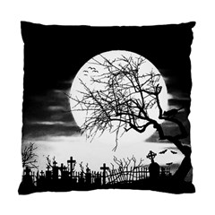 Halloween Landscape Standard Cushion Case (one Side) by Valentinaart