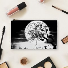 Halloween Landscape Cosmetic Bag (medium)  by Valentinaart