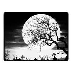 Halloween Landscape Fleece Blanket (small) by Valentinaart