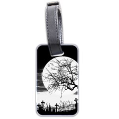 Halloween Landscape Luggage Tags (two Sides) by Valentinaart