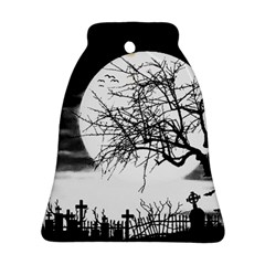 Halloween Landscape Bell Ornament (two Sides) by Valentinaart