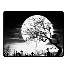 Halloween Landscape Double Sided Fleece Blanket (small)  by Valentinaart