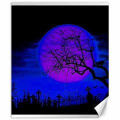 Halloween Landscape Canvas 8  X 10  by Valentinaart