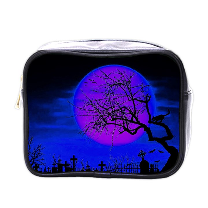 Halloween landscape Mini Toiletries Bags