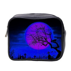 Halloween Landscape Mini Toiletries Bag 2-side by Valentinaart