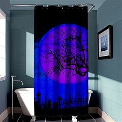 Halloween Landscape Shower Curtain 36  X 72  (stall)  by Valentinaart