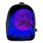 Halloween landscape School Bag (XL) Front