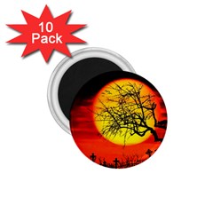 Halloween Landscape 1 75  Magnets (10 Pack)  by Valentinaart