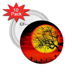 Halloween Landscape 2 25  Buttons (10 Pack)  by Valentinaart