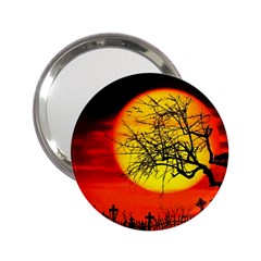 Halloween Landscape 2 25  Handbag Mirrors by Valentinaart