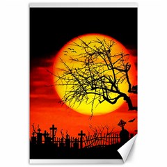 Halloween Landscape Canvas 24  X 36  by Valentinaart