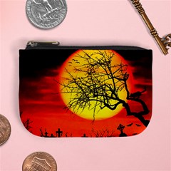 Halloween Landscape Mini Coin Purses by Valentinaart