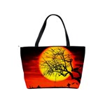 Halloween landscape Shoulder Handbags Back