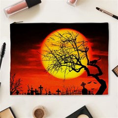 Halloween Landscape Cosmetic Bag (xl) by Valentinaart