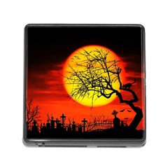 Halloween Landscape Memory Card Reader (square) by Valentinaart