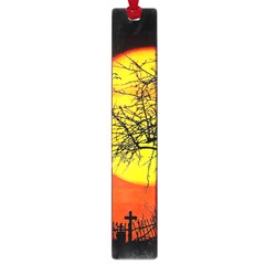 Halloween Landscape Large Book Marks by Valentinaart