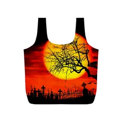 Halloween Landscape Full Print Recycle Bags (s)  by Valentinaart