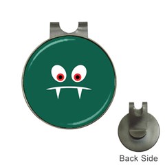 Angry Monster Hat Clips With Golf Markers by linceazul