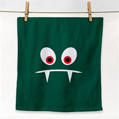 Angry Monster Face Towel by linceazul