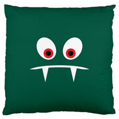 Angry Monster Large Cushion Case (one Side) by linceazul