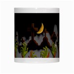 Halloween Zombie Hands White Mugs Center