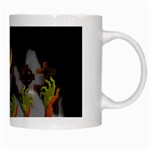 Halloween Zombie Hands White Mugs Right