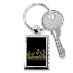 Halloween Zombie Hands Key Chains (rectangle)  by Valentinaart