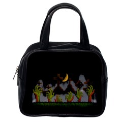 Halloween Zombie Hands Classic Handbags (one Side) by Valentinaart