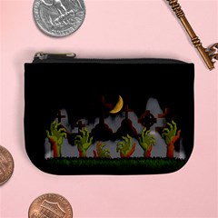 Halloween Zombie Hands Mini Coin Purses by Valentinaart