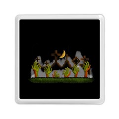 Halloween Zombie Hands Memory Card Reader (square)  by Valentinaart